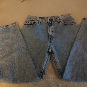 Vintage Levi Jeans Red Tag 16550-0291 Stonewashed Tapered Leg Size 12